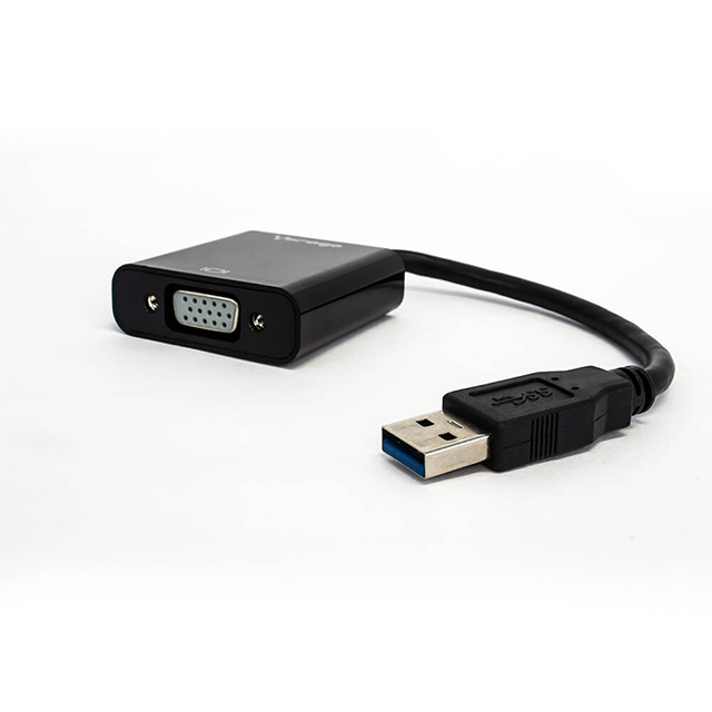 Adaptador Vorago ADP-200, USB a VGA, Compatible con USB 2.0 y 3.0, Full HD - ADP-200