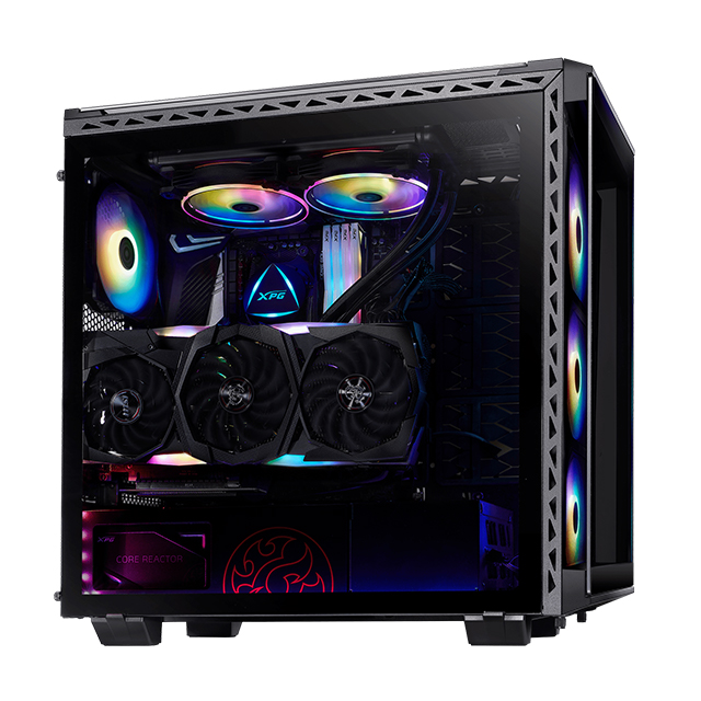 Gabinete XPG Battlecruiser | Blanco | E-ATX | 4 Ventiladores | Cristal Templado - BATTLECRUISER-WHCWW