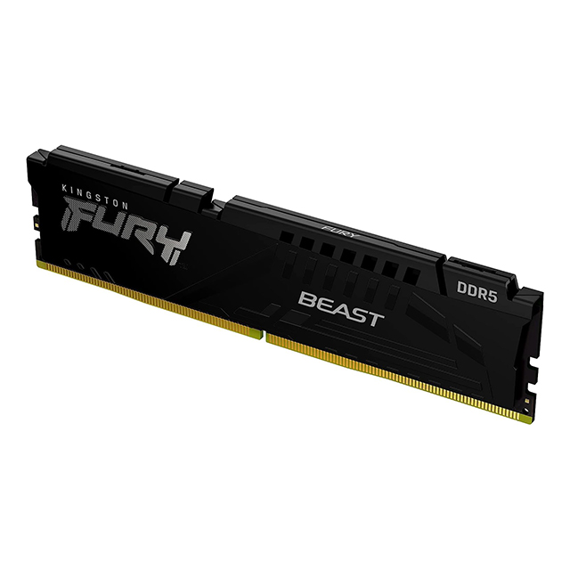 Memoria RAM Kingston Fury Beast Black 16GB DDR5 1x16GB 4800Mhz - KF548C38BB-16