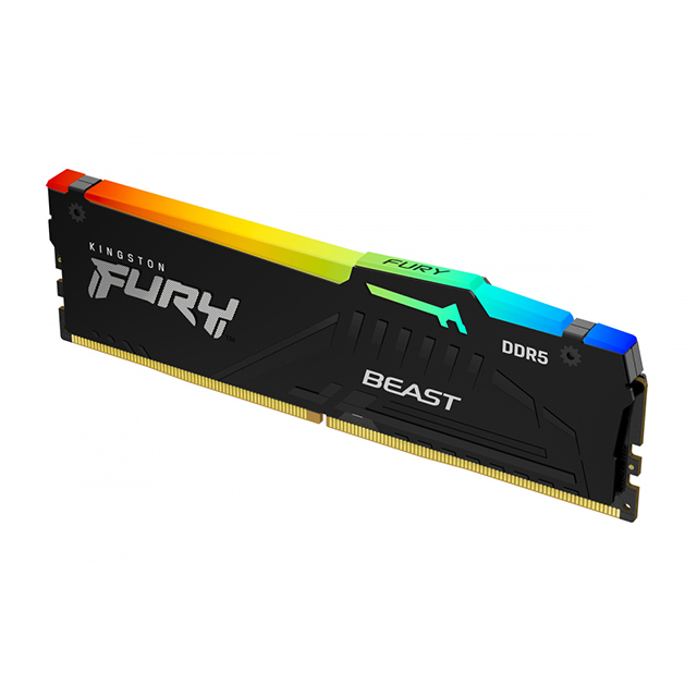 Memoria RAM Kingston Fury Beast RGB 16GB DDR5 1x16GB 5200Mhz - KF552C40BBA-16