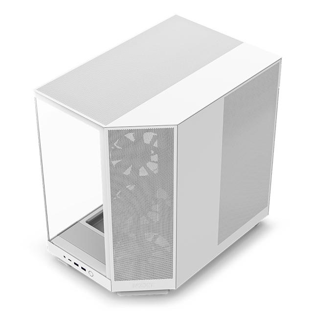 Gabinete NZXT H6 Flow Blanco, ATX, Cristal Templado, 3 Ventiladores sin RGB - CC-H61FW-01