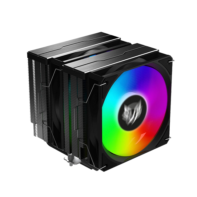 Disipador para CPU Balam Rush Nitrox NX70 | Negro | 120mm | 2 ventiladores | ARGB | 33.8 dBA | 600~1800 RPM | Doble Torre | Soporte AM5 y LGA1700 - BR-937382