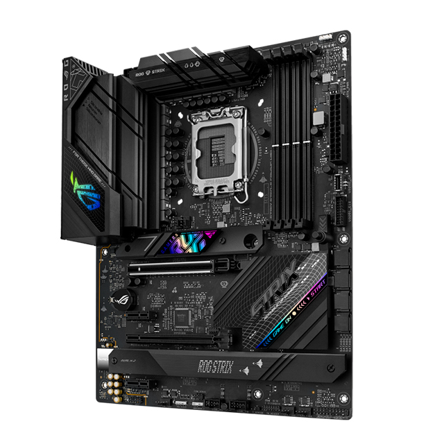 Tarjeta Madre Asus ROG STRIX B760-F GAMING WIFI, ATX, LGA1700, 12th, 13th y 14th Gen Intel, DDR5 7800Mhz OC, x3 M2, x4 SATA, Wi-Fi 6E, Bluetooth 5.3, Asus Aura Sync - 90MB1CT0-M0AAY0