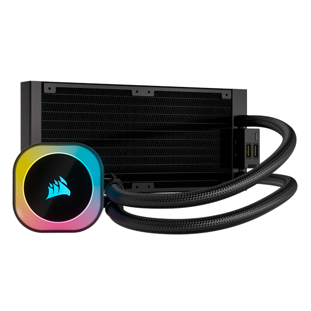 Enfriamiento Liquido Corsair iCUE H100i RGB, 240mm, Negro - CW-9061001-WW