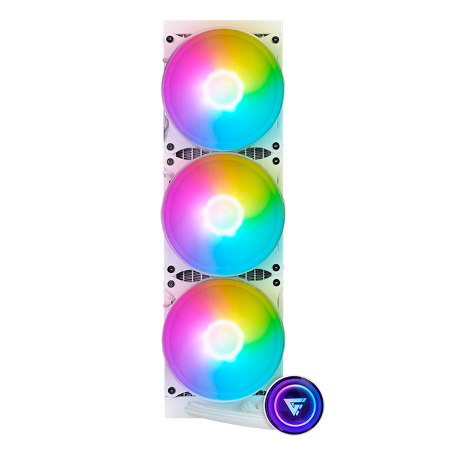 Enfriamiento Liquido GameFactor LQG700-WH RGB, 360mm, Compatible con Socket LGA1700, AM5