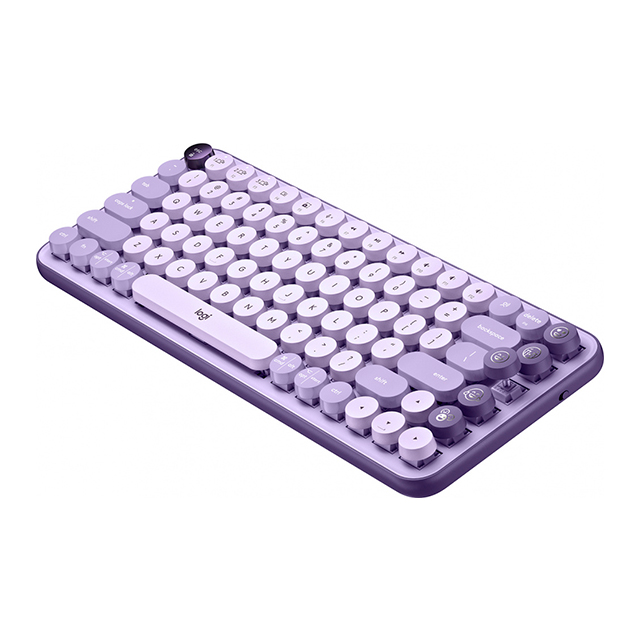 Teclado Mecánico Inalámbrico Logitech POP Keys Cosmos, Teclas para emojis intercambiables, Bluetooth, USB Logi Bolt, Inglés - 920-011519