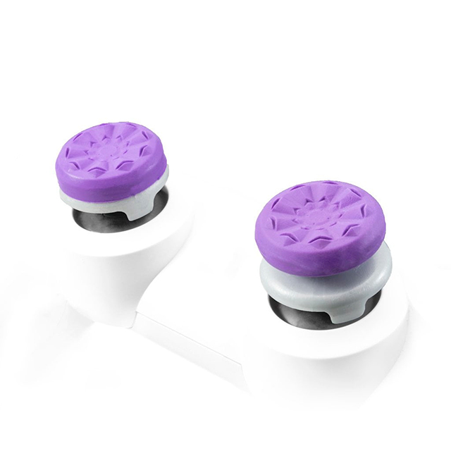 KontrolFreek - Galaxy - para Ps4 y Ps5 | Performance Thumbsticks | 2 Alturas elevadas, Versátil | Morado