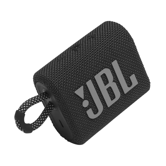 Bocina Bluetooth JBL Go 3 Negra | Resistente al polvo y agua IP67 | Bluetooth 5.1 - JBLGO3BLKAM 