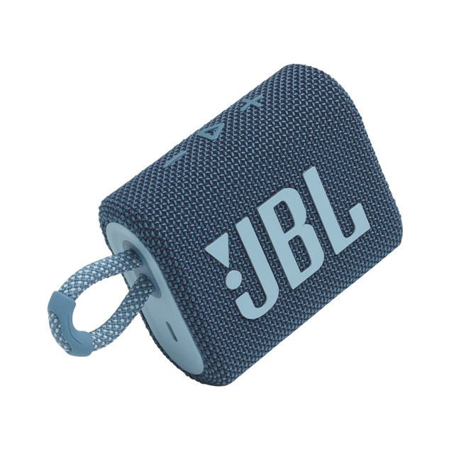 Bocina Bluetooth JBL Go 3 Azul| Resistente al polvo y agua IP67 | Bluetooth 5.1 - JBLGO3BLUAM 