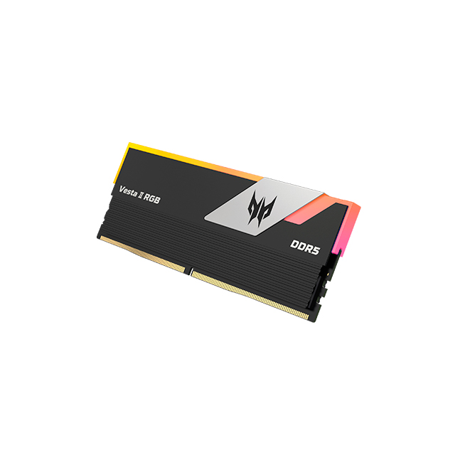 Memoria RAM Acer Predator Vesta II RGB, DDR5, 64GB 2x32GB, 6400Mhz, Negro - BL.9BWWR.373