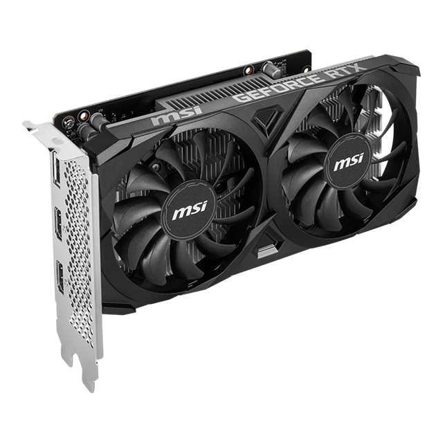 Tarjeta de video Nvidia MSI GeForce RTX 3050 Ventus 2X, OC, DLSS 3, RAY TRACING, REFLEX, STUDIO, GDDR6 - 912-V809-4266