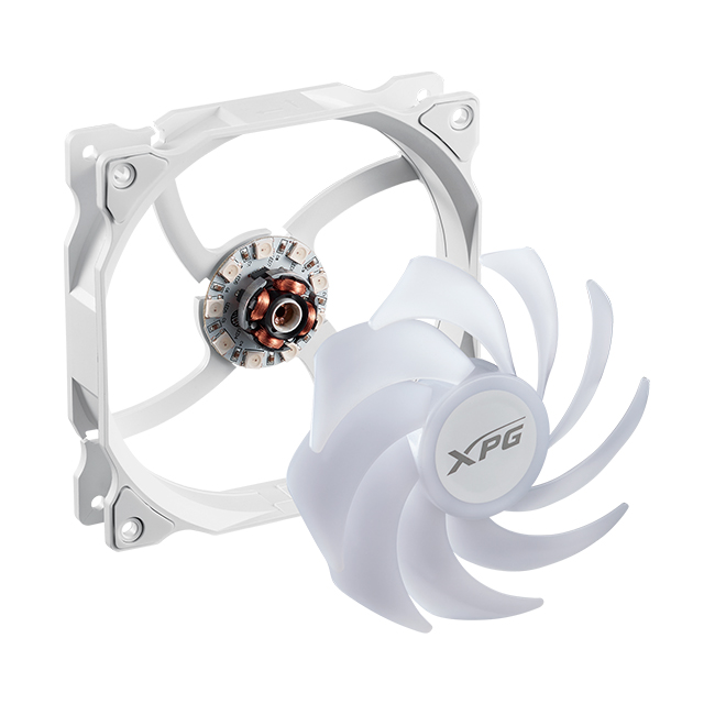 Ventilador XPG Vento, Blanco, 120mm, ARGB - VENTO120ARGB-WHCWW