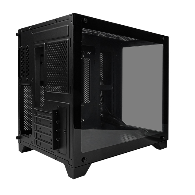 Gabinete GameFactor CSG-570, Micro-ATX , RGB, Cristal Templado, - CSG-570