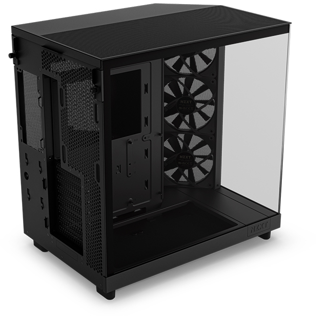 Gabinete NZXT H6 Flow Negro, ATX, Cristal Templado, 3 Ventiladores sin RGB - CC-H61FB-01