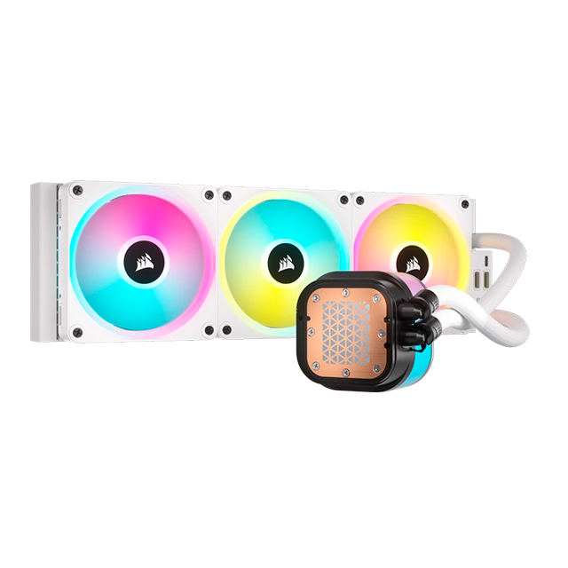 Enfriamiento Liquido Corsair iCUE LINK H150i RGB, 360mm, Blanco - CW-9061006-WW