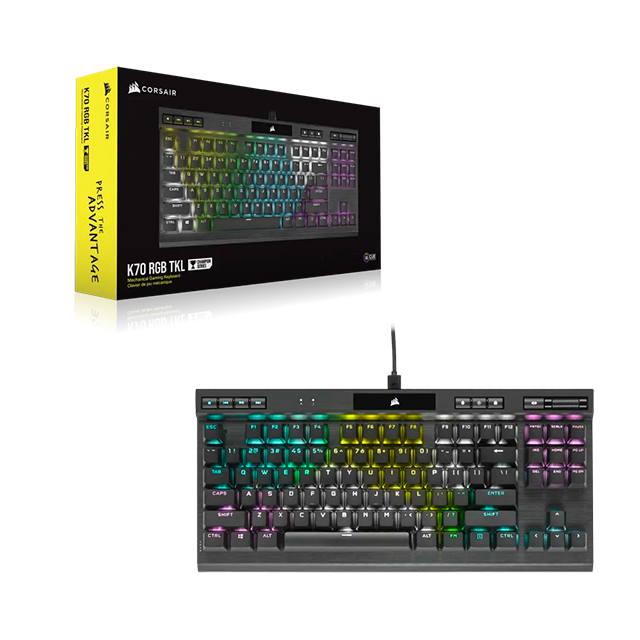 Teclado Mecánico Corsair K70 RGB Champion Series, Switches Cherry MX Speed, Ingles - CH-9119014-NA