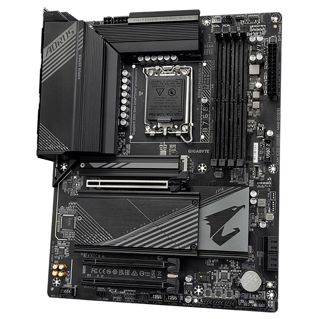 Tarjeta Madre Gigabyte B760 Aorus Elite AX, ATX, 12th, 13th & 14th Gen Intel, LGA 1700, DDR5 7600Mhz, PCIe 4.0, Wi-Fi 6E, Bluetooth v5.3 - B760-AORUS-ELITE-AX