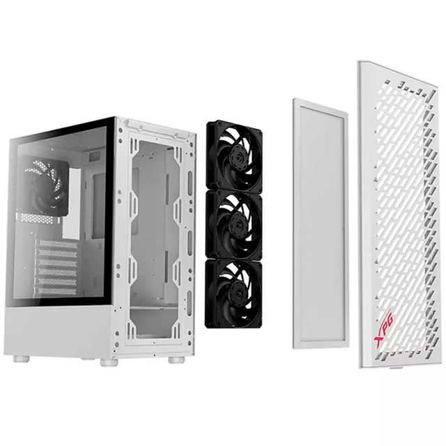 Gabinete XPG Valor Air, Blanco, ATX, 4 Ventiladores, Cristal Templado - VALORAIRMT-WHCWW