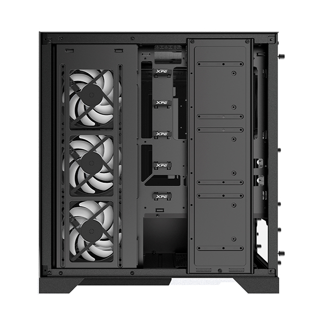 Gabinete XPG Invader X, Negro, ATX, 5 Ventiladores, Cristal Templado - INVADERXMT-BKCWW 