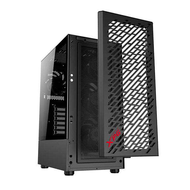 Gabinete XPG Valor Air, Negro, ATX, 4 Ventiladores, Cristal Templado - VALORAIRMT-BKCWW