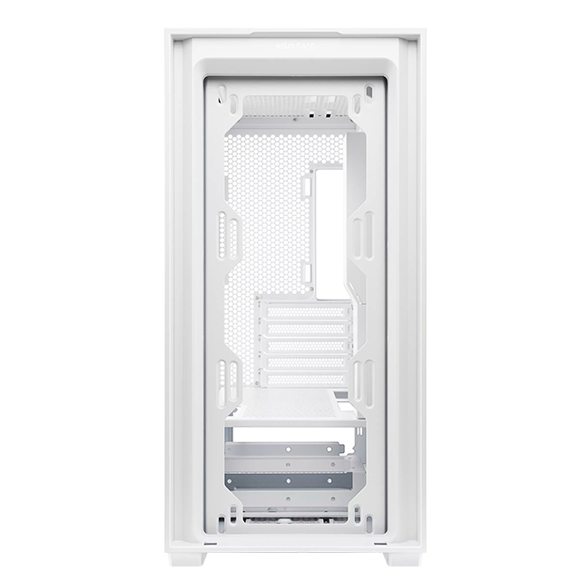 Gabinete Asus A21 White, Micro-ATX, Panel de vidrio templado, Malla Frontal, Compatible con Back Connect - A21-ASUS-WHITE