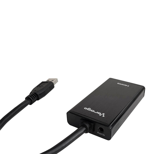 Adaptador Vorago ADP-204, USB 3.0 a HDMI, Incluye un Puerto 3.5mm - ADP-204