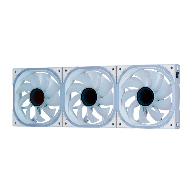 Ventiladores GameFactor FKG500, Kit de 3 Ventiladores 120mm, Blancos, ARGB - FKG500