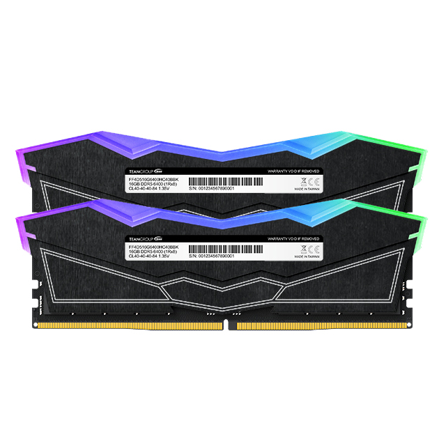 Memoria RAM Teamgroup T-Force Delta RGB DDR5 32GB 2x16GB, 6200Mhz Negras - FF3D532G6200HC38ADC01 