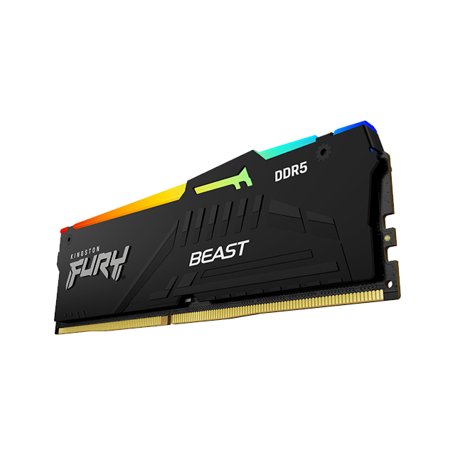 Memoria RAM Kingston Fury Beast RGB 32GB DDR5 1x32GB 5200Mhz - KF552C40BBA-32