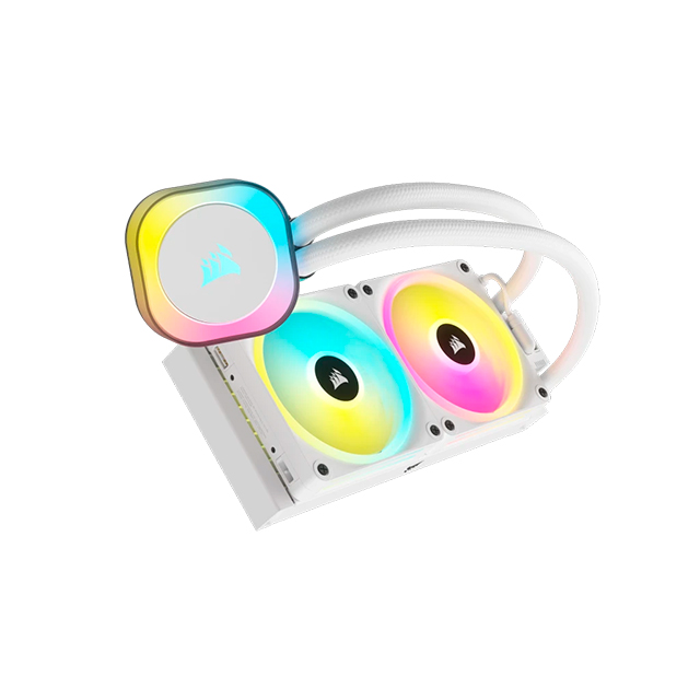 Enfriamiento Liquido Corsair iCUE H100i RGB, 240mm, Blanco - CW-9061005-WW