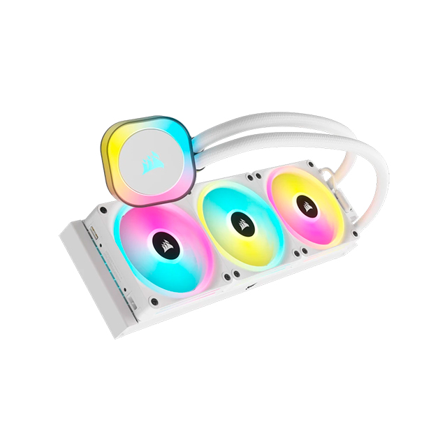 Enfriamiento Liquido Corsair iCUE LINK H150i RGB, 360mm, Blanco - CW-9061006-WW