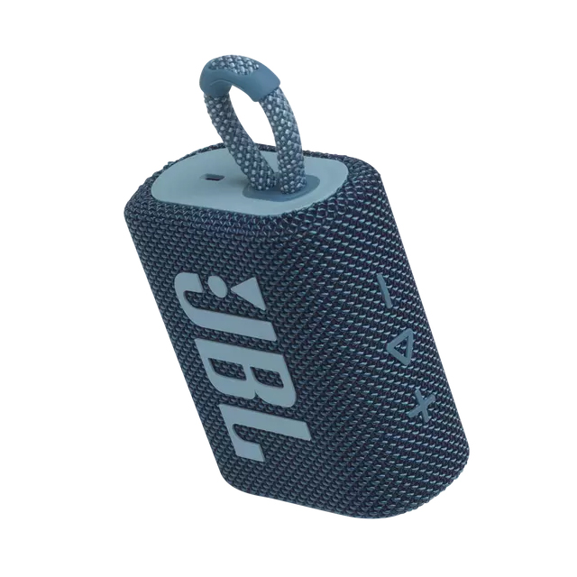 Bocina Bluetooth JBL Go 3 Azul| Resistente al polvo y agua IP67 | Bluetooth 5.1 - JBLGO3BLUAM 