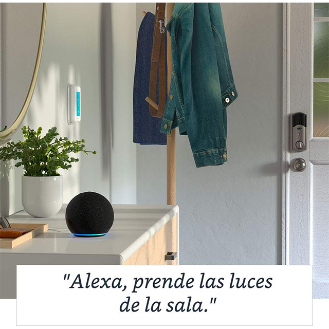 Amazon Echo Dot, Bocina Inteligente con Alexa, 5 Gen, Negra - B09B8V1LZ3