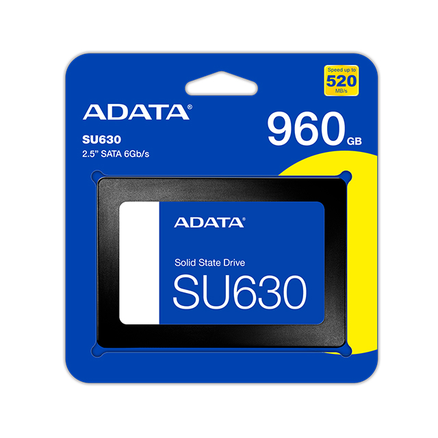 Unidad de Estado Solido ADATA SU630 | 960GB | 2.5" | 450/520 MB/s - ASU630SS-960GQ-R