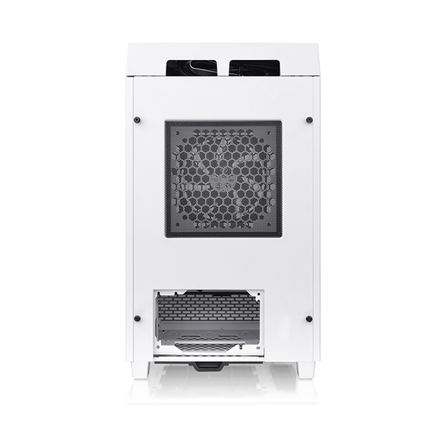 Gabinete Thermaltake The Tower 100 Snow, Mini-ITX, Cristal Templado, Sin Ventiladores - CA-1R3-00S6WN-00