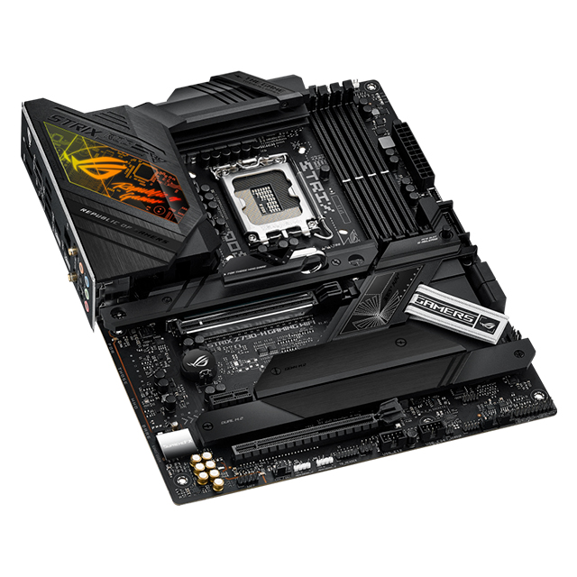 Tarjeta Madre Asus ROG STRIX Z790-H GAMING WIFI, ATX, LGA1700, 12th, 13th y 14th Gen Intel, DDR5 7800Mhz OC, x4 M2, x4 SATA, Wi-Fi 6E, Bluetooth 5.3, Asus Aura Sync - 90MB1E10-M0EAY0