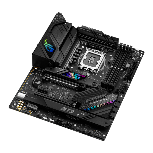 Tarjeta Madre Asus ROG STRIX B760-F GAMING WIFI, ATX, LGA1700, 12th, 13th y 14th Gen Intel, DDR5 7800Mhz OC, x3 M2, x4 SATA, Wi-Fi 6E, Bluetooth 5.3, Asus Aura Sync - 90MB1CT0-M0AAY0