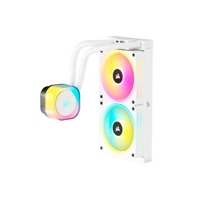 Enfriamiento Liquido Corsair iCUE H100i RGB, 240mm, Blanco - CW-9061005-WW