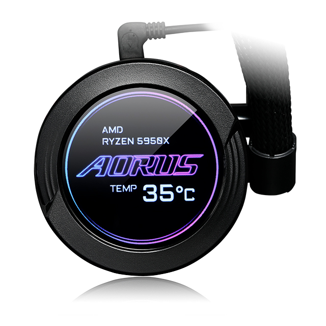 Enfriamiento Liquido Gigabyte Aorus Waterforce X 360, 3 Ventiladores ARGB, Pantalla LCD, 360mm, RGB Fusion 2.0 - GP-AORUS-WATERFORCE-X-360