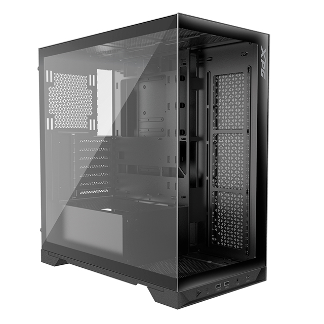 Gabinete XPG Invader X, Negro, ATX, 5 Ventiladores, Cristal Templado - INVADERXMT-BKCWW 