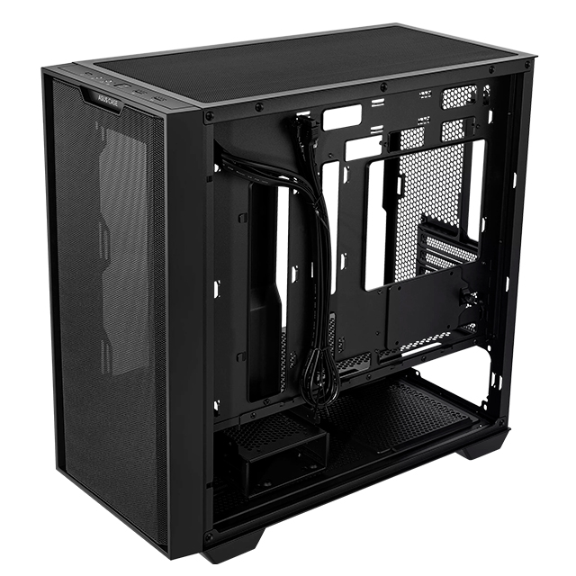 Gabinete Asus A21 Black, Micro-ATX, Panel de vidrio templado, Malla Frontal, Compatible con Back Connect - A21-ASUS-BLACK