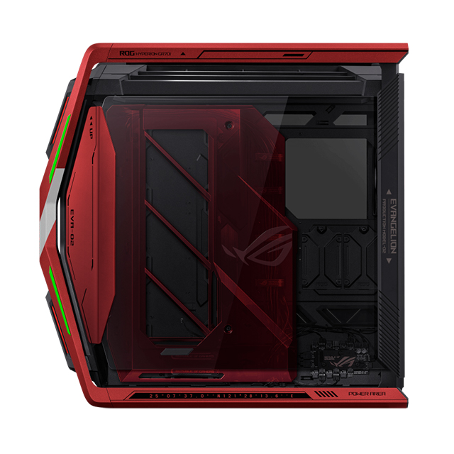 Gabinete ASUS ROG Hyperion GR701 EVA-02 EDITION | Cristal Templado | ARGB | Full Tower | EATX | ATX | Micro-ATX | Mini-ITX | 4 Ventiladores PWM Instalados | Negro - 90DC00F4-B30000