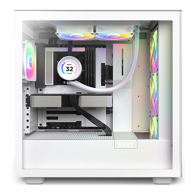 Enfriamiento Liquido NZXT Kraken Elite 240 | RGB | Blanco | 240mm | 2 Ventiladores RGB - RL-KR24E-W1