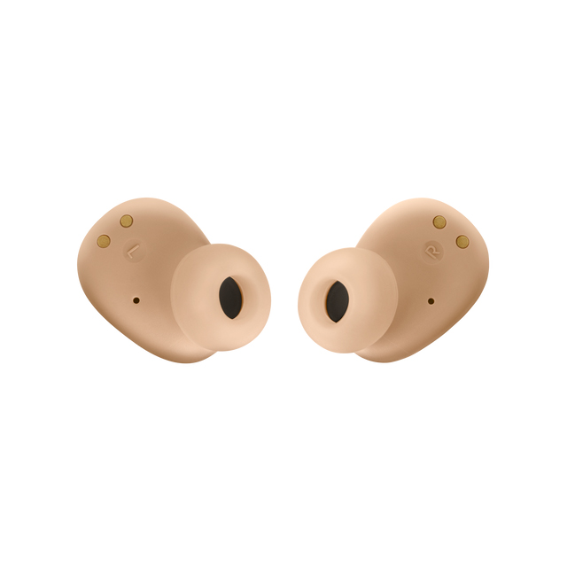 Audifonos JBL Vibe Buds Beige, Bluetooth 5.2, 32 Horas, 4 Micrófonos, Resistente a Agua y Polvo IP54 - JBLVBUDSBEGAM 