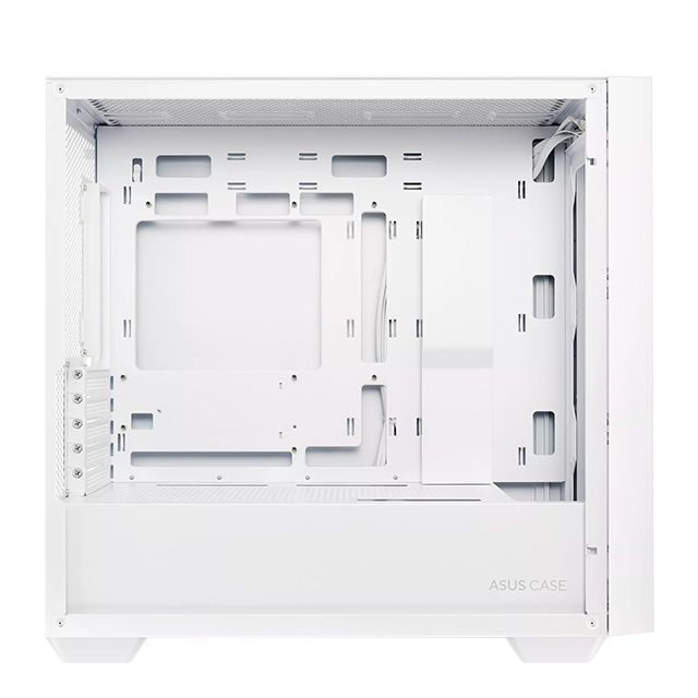 Gabinete Asus A21 White, Micro-ATX, Panel de vidrio templado, Malla Frontal, Compatible con Back Connect - A21-ASUS-WHITE