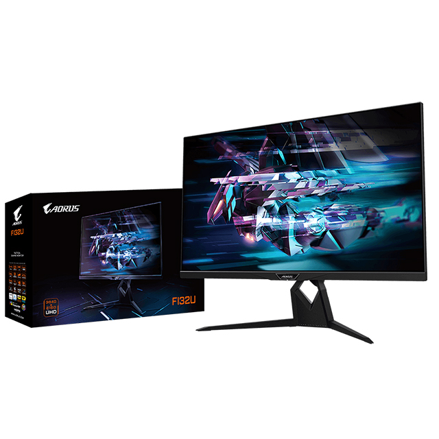 Monitor Gigabyte Aorus FI32U Gaming 31.5", 3840 x  2160 UHD, IPS, 1ms, 144Hz / 120Hz, HDMI 2.1, DP -AORUS FI32U-SA