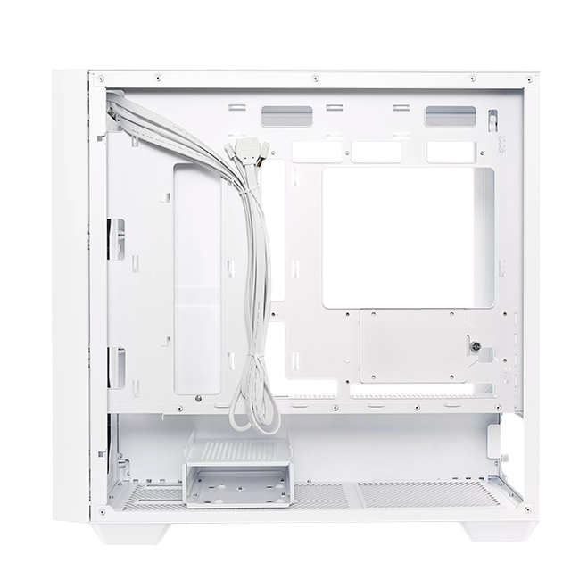 Gabinete Asus A21 White, Micro-ATX, Panel de vidrio templado, Malla Frontal, Compatible con Back Connect - A21-ASUS-WHITE