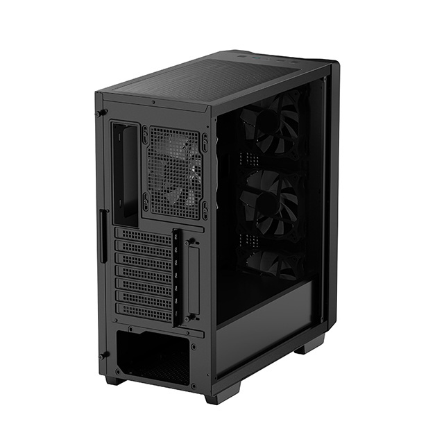 Gabinete DeepCool CC560 ARGB, Midtower, 4 ventiladores ARGB, ATX, Negro - R-CC560-BKTAA4-G-1