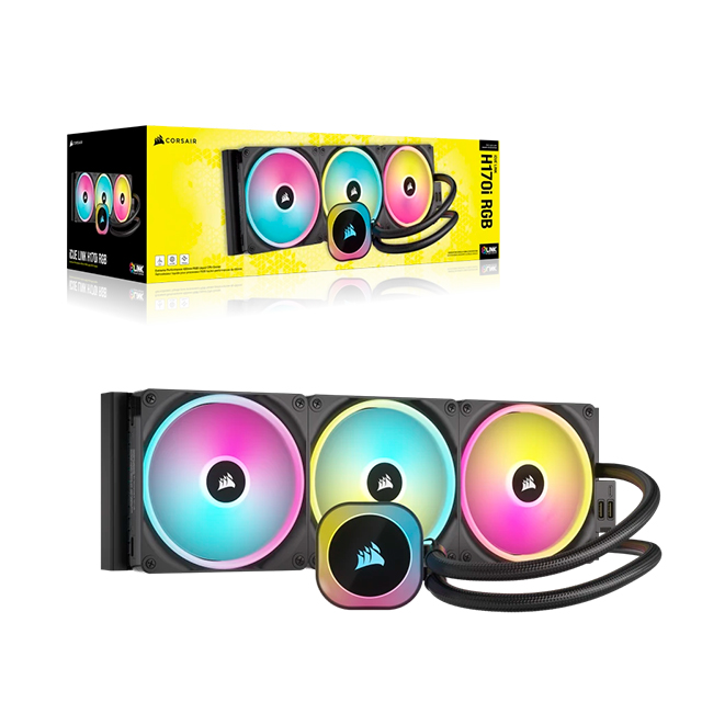 Enfriamiento Liquido Corsair iCUE LINK H170i RGB, 420mm, Negro - CW-9061004-WW