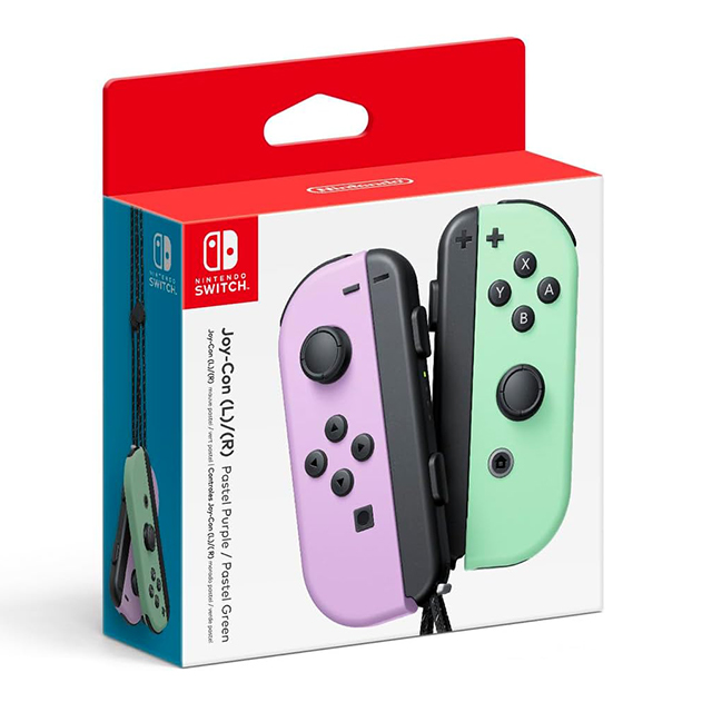 Controles Joy-Con Izquierdo y Derecho para Nintendo Switch, Color Morado Pastel/Verde Pastel- Standard Edition - HACAJAVAF